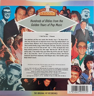 Toto : Hold The Line / Rosanna (7", Red)