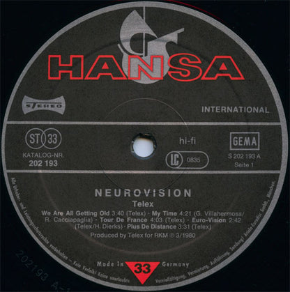 Telex : Neurovision (LP, Album)