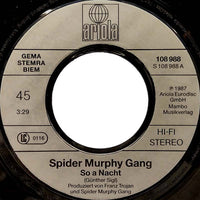 Spider Murphy Gang : So A Nacht (7", Single)