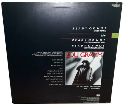 Lou Gramm : Ready Or Not (Rock Remix) (12", Single)