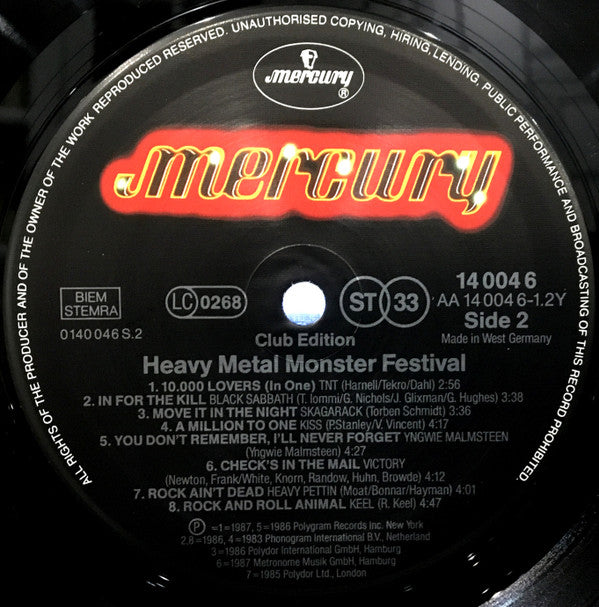 Various : Heavy Metal Monster Festival (LP, Comp, Club)