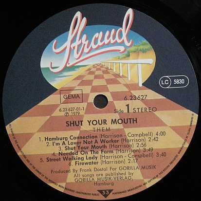 Them (3) : Shut Your Mouth (LP, Album)