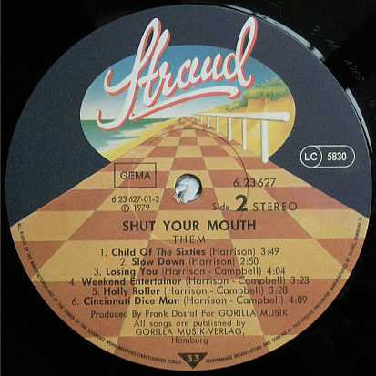 Them (3) : Shut Your Mouth (LP, Album)
