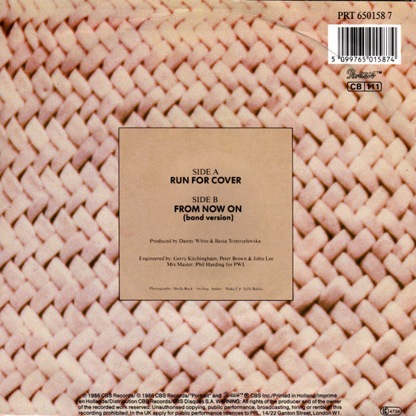 Basia : Run For Cover (7", Single)