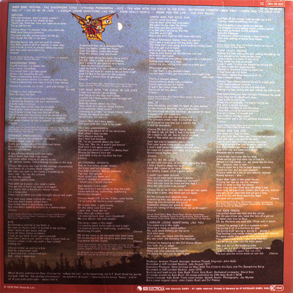Kate Bush : The Kick Inside (LP, Album, RP, Ger)