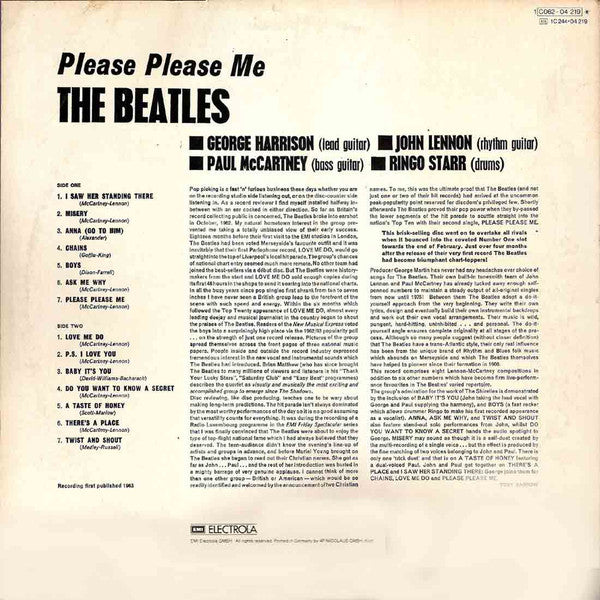 The Beatles : Please Please Me (LP, Album, RE,  As)