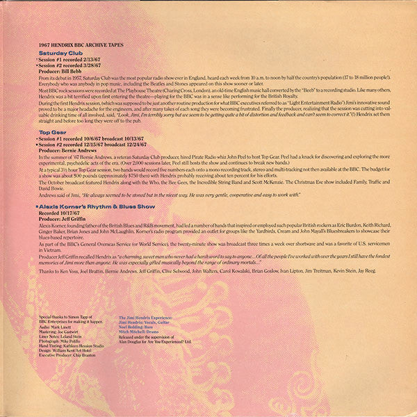 The Jimi Hendrix Experience : Radio One (2xLP)