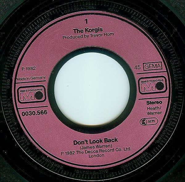 The Korgis : Don't Look Back (7", Single)