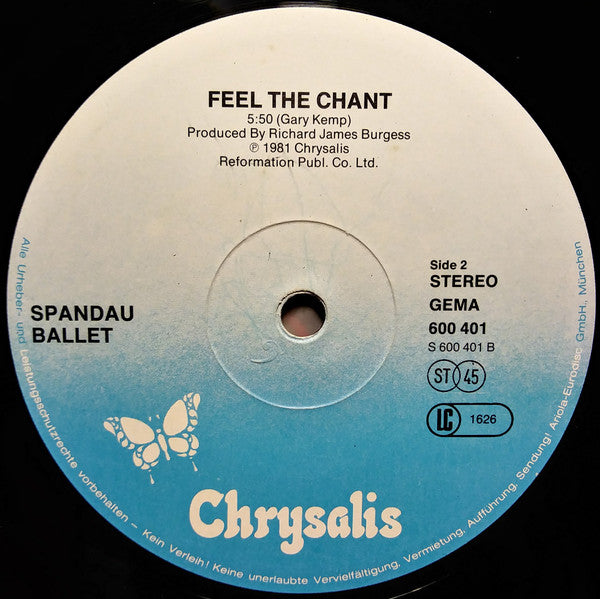 Spandau Ballet : Chant No. 1 (I Don't Need This Pressure On) (12", Sup)