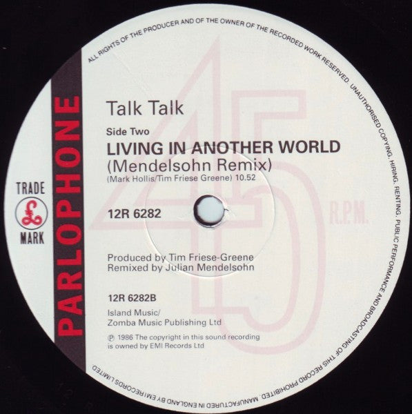 Talk Talk : Living In Another World (12", Single, Ltd)
