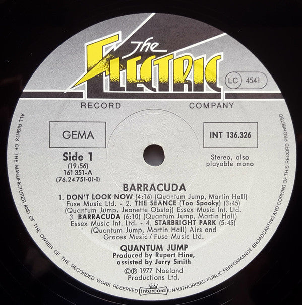 Quantum Jump : Barracuda (LP, Album)