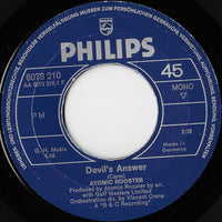 Atomic Rooster : Devil's Answer / The Rock (7", Single, Mono)