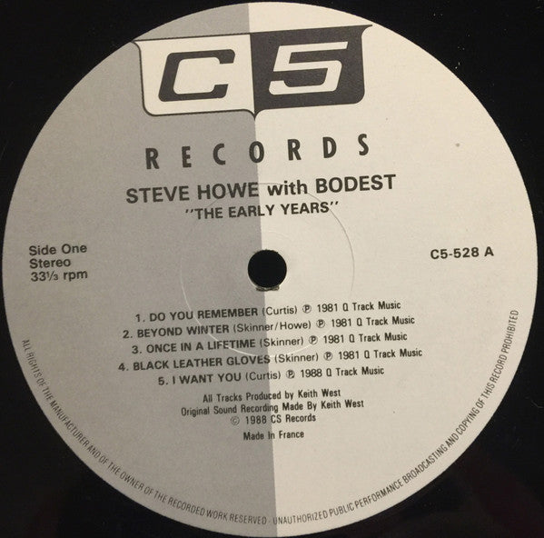 Steve Howe With Bodast : The Early Years (LP, RE)