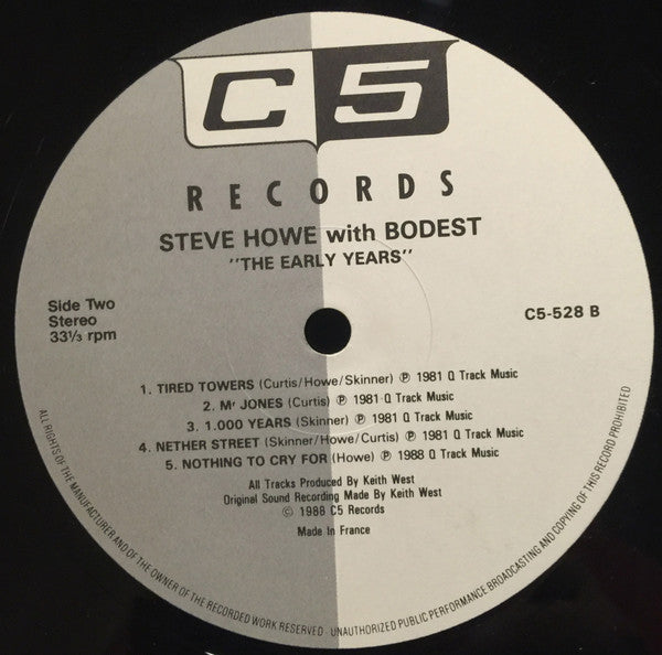 Steve Howe With Bodast : The Early Years (LP, RE)