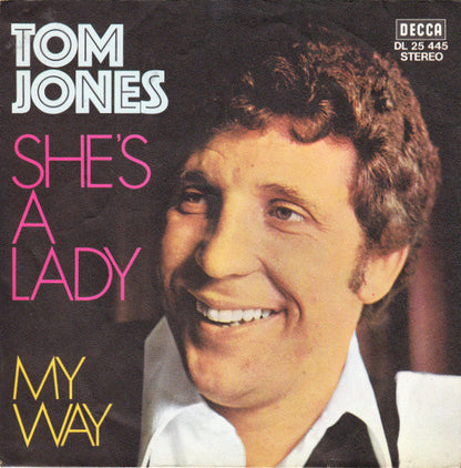 Tom Jones : She's A Lady (7", Single)