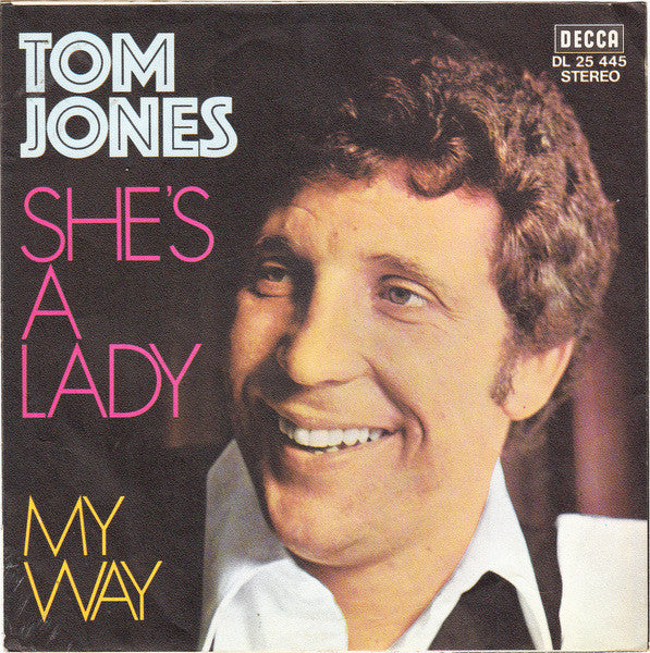 Tom Jones : She's A Lady (7", Single)
