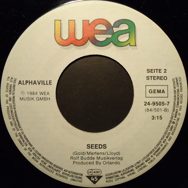 Alphaville : Big In Japan   (7", Single)