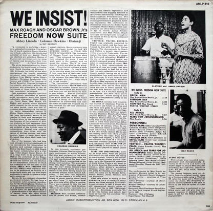 Max Roach : We Insist! Max Roach's Freedom Now Suite (LP, RE)