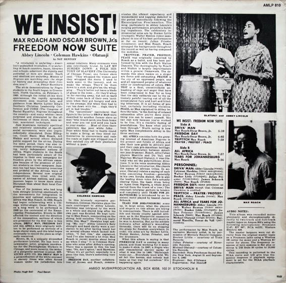 Max Roach : We Insist! Max Roach's Freedom Now Suite (LP, RE)