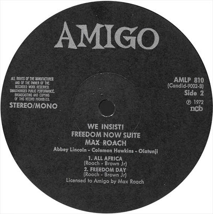 Max Roach : We Insist! Max Roach's Freedom Now Suite (LP, RE)