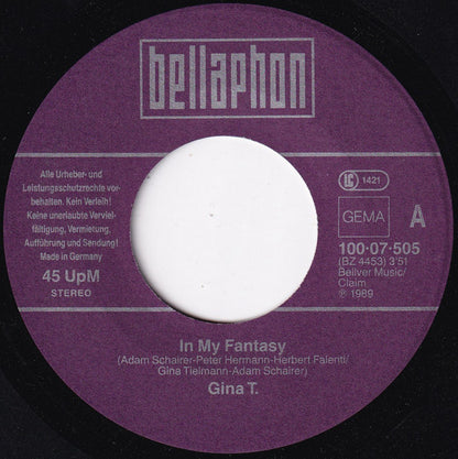 Gina T. : In My Fantasy (7", Single)