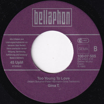 Gina T. : In My Fantasy (7", Single)