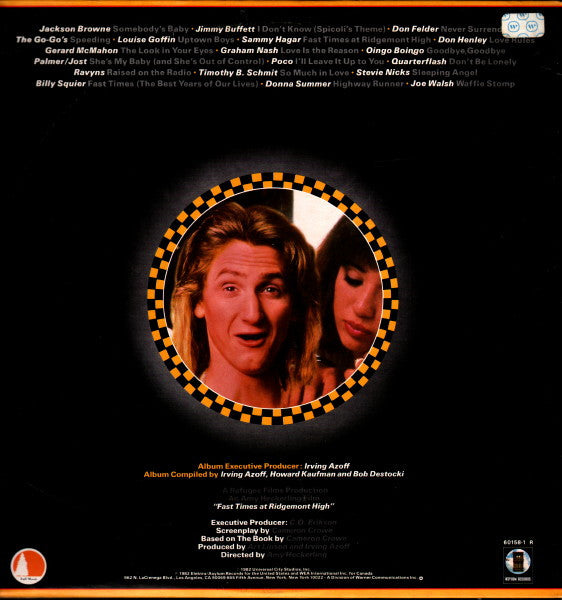 Various : Fast Times At Ridgemont High • Music From The Motion Picture (2xLP, Album, Comp, Gat)