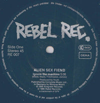 Alien Sex Fiend : Ignore The Machine (Special Electrode Mix) (12")