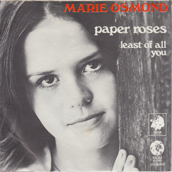 Marie Osmond : Paper Roses (7", Single)
