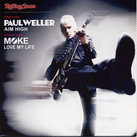 Paul Weller / Moke (2) : Aim High / Love My Life (7", Single, Promo)