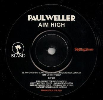 Paul Weller / Moke (2) : Aim High / Love My Life (7", Single, Promo)