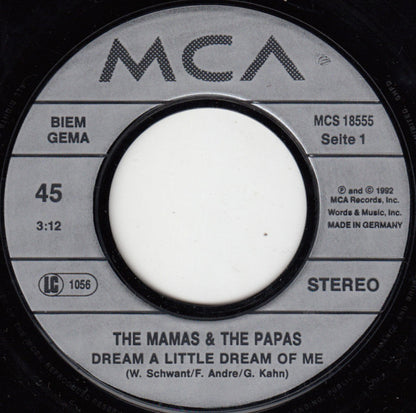 The Mamas & The Papas : Dream A Little Dream Of Me (7", Single)