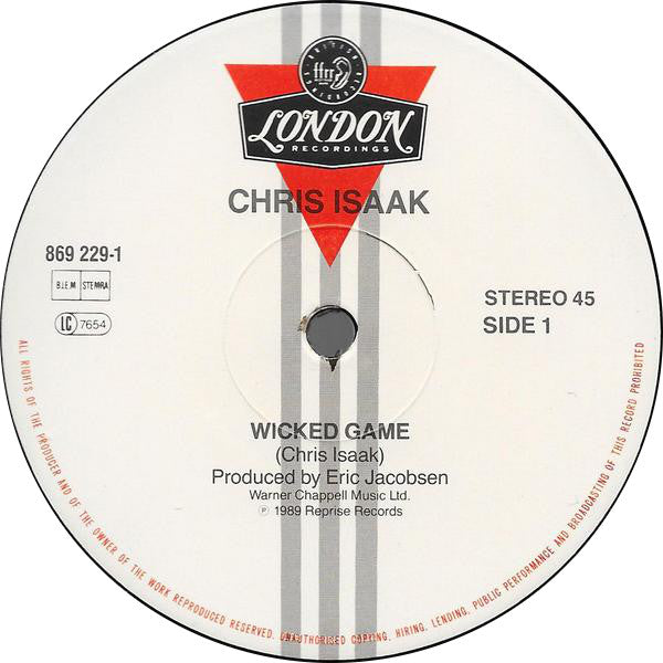 Chris Isaak : Wicked Game (12", Maxi)