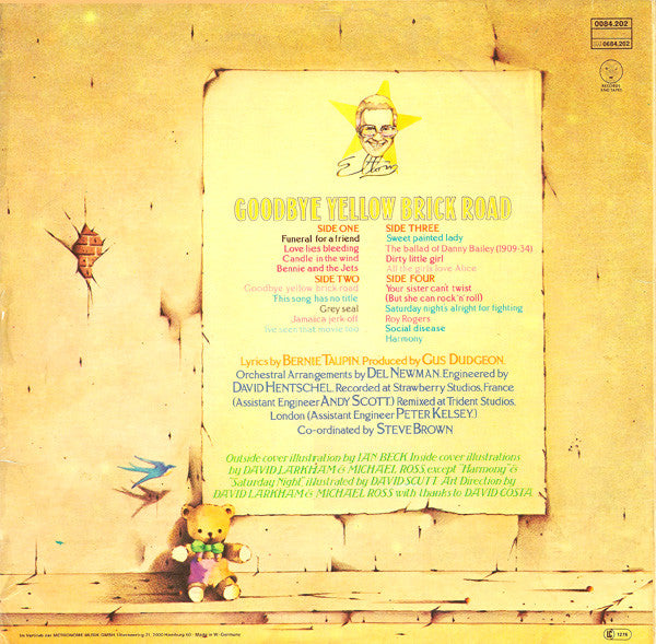 Elton John : Goodbye Yellow Brick Road (2xLP, Album, RE)