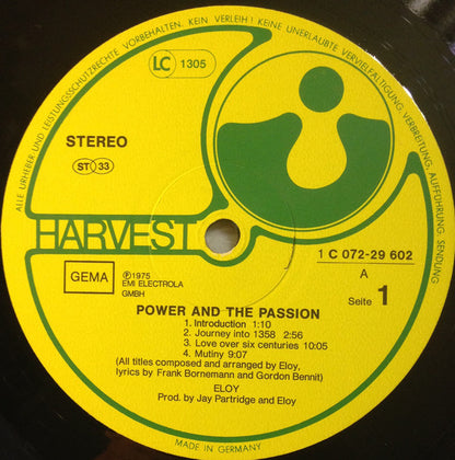 Eloy : Power And The Passion (LP, Album, RP, Gat)