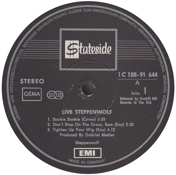 Steppenwolf : Live (2xLP, RP)