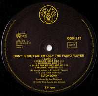 Elton John : Don't Shoot Me I'm Only The Piano Player (LP, Album, RE)