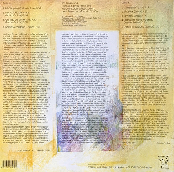 Inti-Illimani* : De Canto Y Baile (LP, Album)