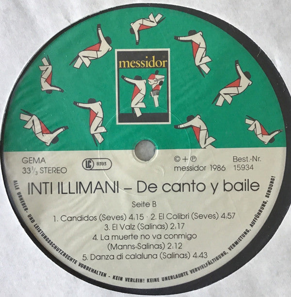 Inti-Illimani* : De Canto Y Baile (LP, Album)