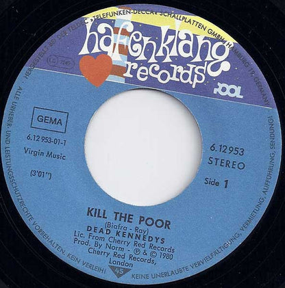Dead Kennedys : Kill The Poor (7", Single)
