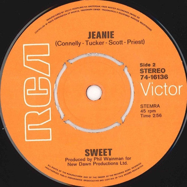 The Sweet : Poppa Joe (7", Single)