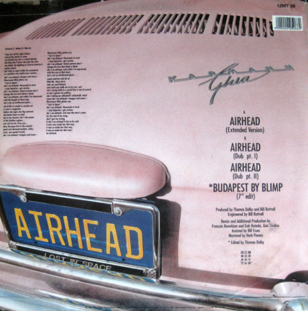Thomas Dolby : Airhead (12", Single)