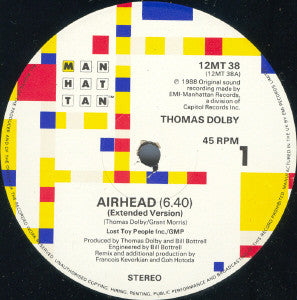 Thomas Dolby : Airhead (12", Single)