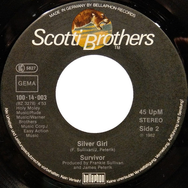 Survivor : American Heartbeat (7", Single)
