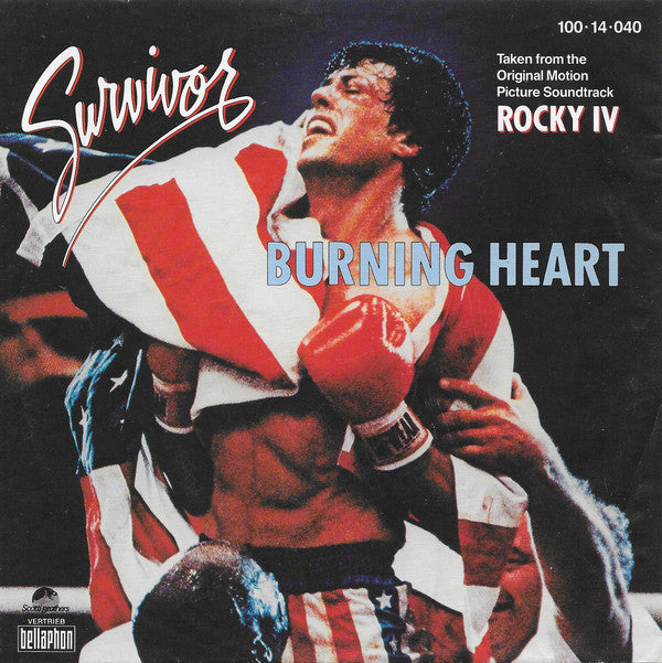Survivor : Burning Heart (7", Single)
