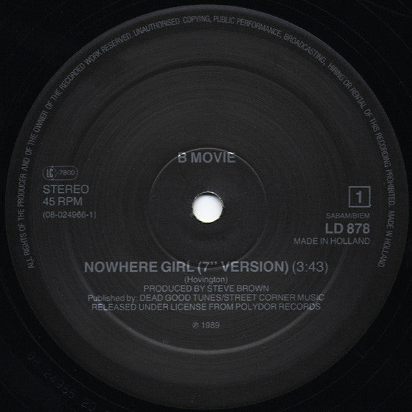 B-Movie : Nowhere Girl (12", RP)
