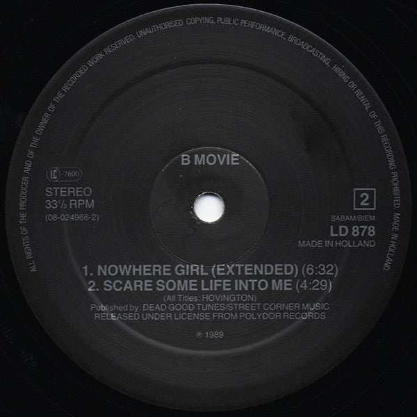 B-Movie : Nowhere Girl (12", RP)