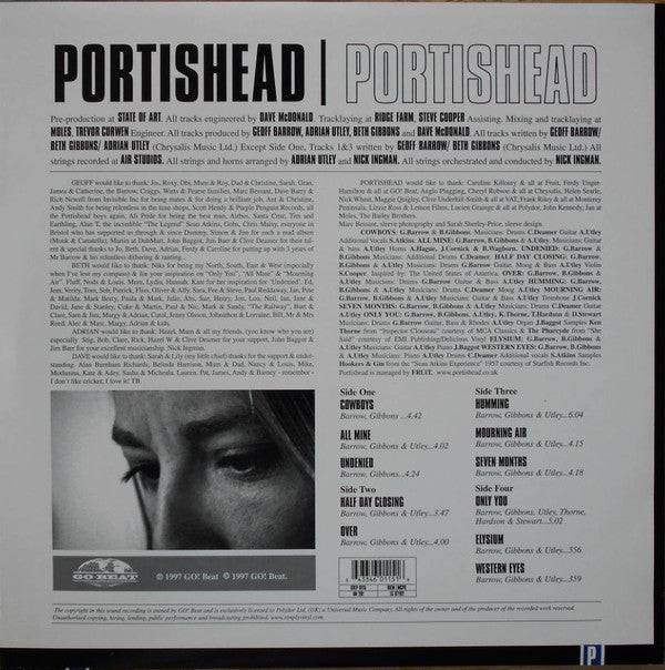 Portishead : Portishead (2xLP, Album, Ltd, RE, 180)