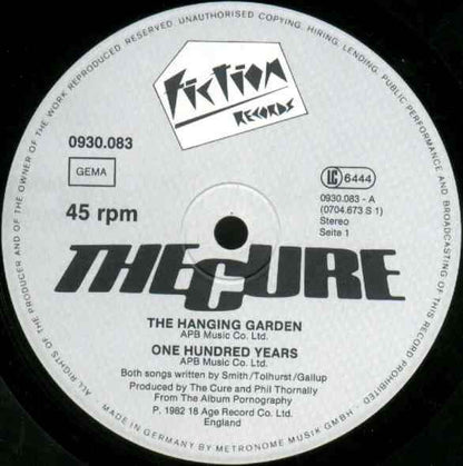 The Cure : A Single (10", Single)