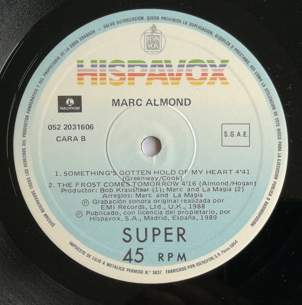 Marc Almond Featuring Special Guest Star Gene Pitney : Something's Gotten Hold Of My Heart (12", Maxi)